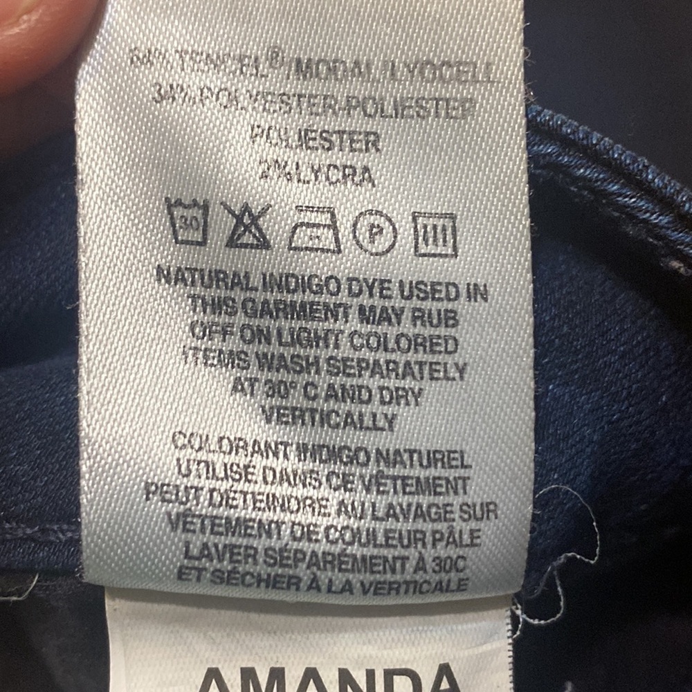 DL1961 Amanda Jeans Skinny Token Blue Denim Jeans Women’s 28 4 Way Stretch - Picture 6 of 10